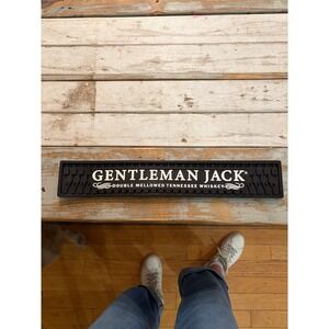 Gentleman Jack Bar Mat 24" Rubber Bar Rail Spill Mat Jack Daniel's Promo Whiskey